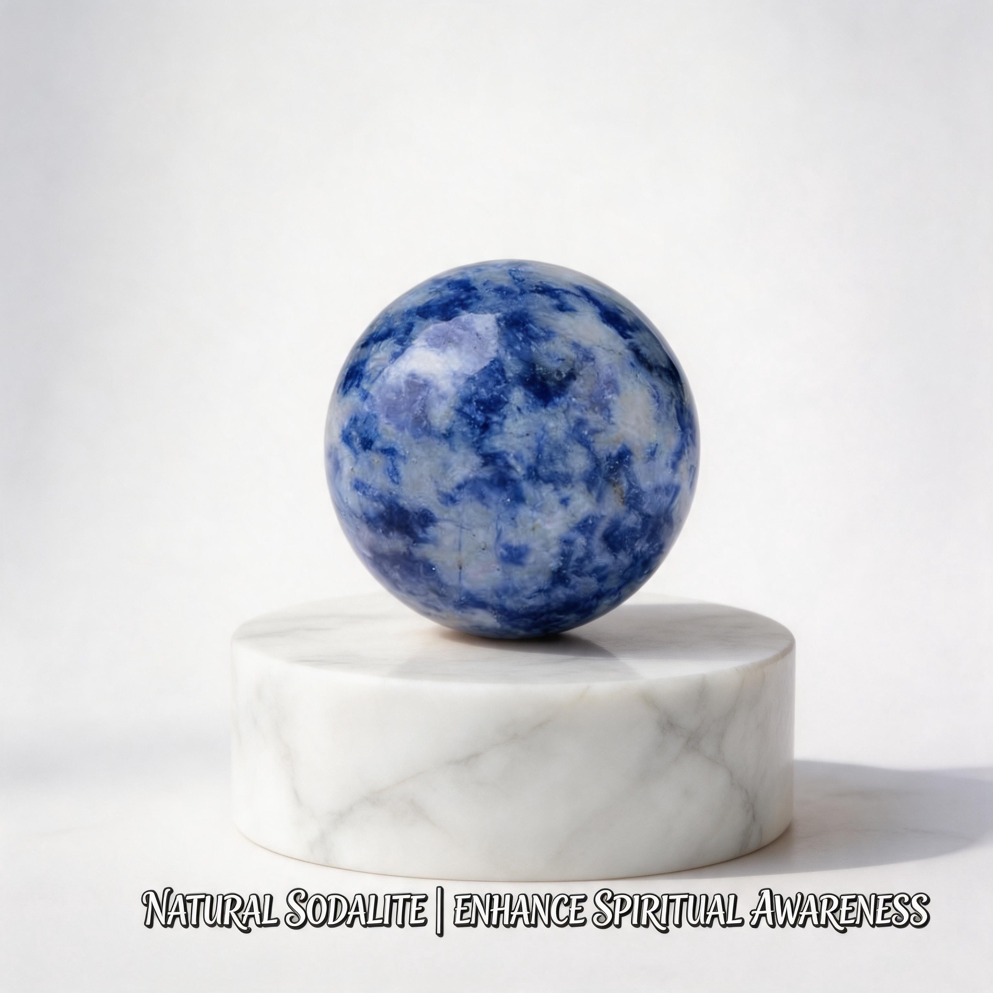 Natural Sodalite Crystal Sphere
