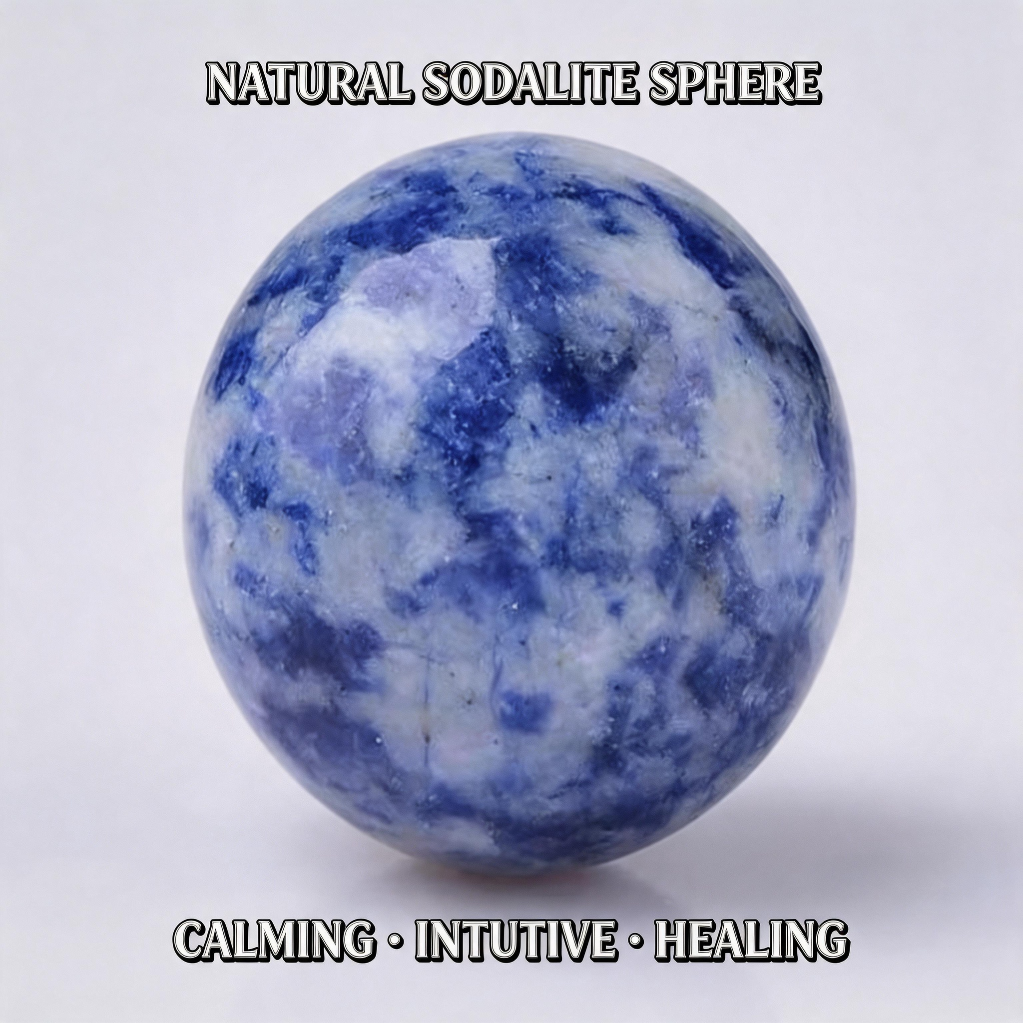 Natural Sodalite Crystal Sphere